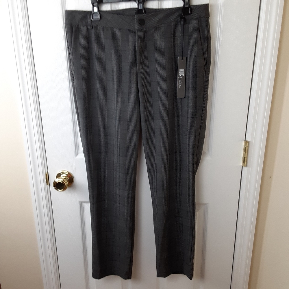 NWT Kut From Kloth Plaid Trouser Size 10